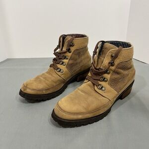 The North Face Suede Ankle Boots Womens 10 Brown Waterproof Bridgeton Lace Up